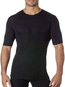 baselayers Men's Pure Australian Merino Wool Thermal T-Shirt 200gsm 1x1 Rib