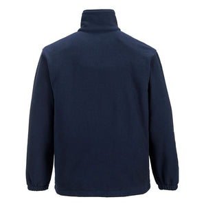Portwest Men's Aran Fleece Leisure Full Zip Workwear Jumper, Navy, Large