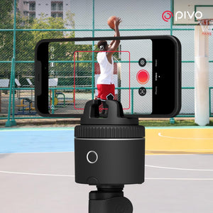 Pivo Pod Auto Face Tracking Phone Holder, 360° Rotation, 6 Speed, Content Creator Essentials for Fitness Tracker, Live Streaming, Vlog with Remote Control