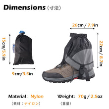 Load image into Gallery viewer, TRIWONDER Gaiters Low Gators Lightweight Gators Waterproof Ankle Gaiters for Hiking Mountain Climbing Travelling
