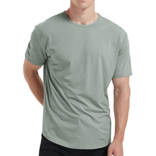 Load image into Gallery viewer, netdraw Men&#39;s Ultra Soft Bamboo T-Shirt Curve Hem Lightweight Cooling Long/Short Sleeve Casual Basic Tee Shirt
