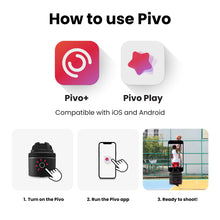 Load image into Gallery viewer, Pivo Pod Auto Face Tracking Phone Holder, 360° Rotation, 6 Speed, Content Creator Essentials for Fitness Tracker, Live Streaming, Vlog with Remote Control
