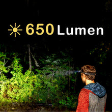 Load image into Gallery viewer, Everbeam H6 Pro LED Rechargeable Headlamp, Motion Sensor Control, 650 Lumen Bright 30 Hours Runtime 1200mAh Battery USB Headlight Flashlight, Camping Hiking Fishing Work Waterproof Torch
