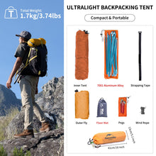 Load image into Gallery viewer, Naturehike Cloud up 1 Person Backpacking Tent Lightweight Camping Hiking Dome Tent for 1 Man
