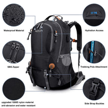 Load image into Gallery viewer, G4Free 50L Hiking Backpack Waterproof Daypack Outdoor Camping Climbing Backpack with Rain Cover for Men Women
