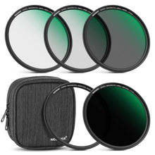 Load image into Gallery viewer, NEEWER 77mm Magnetic ND Lens Filter Kit, ND4 ND8 ND64 ND1000 Filters with Magnetic Adapter Ring &amp; Filter Pouch, HD Optical Glass with 30 Layers Nano Coatings, Scratch/Water Resistant
